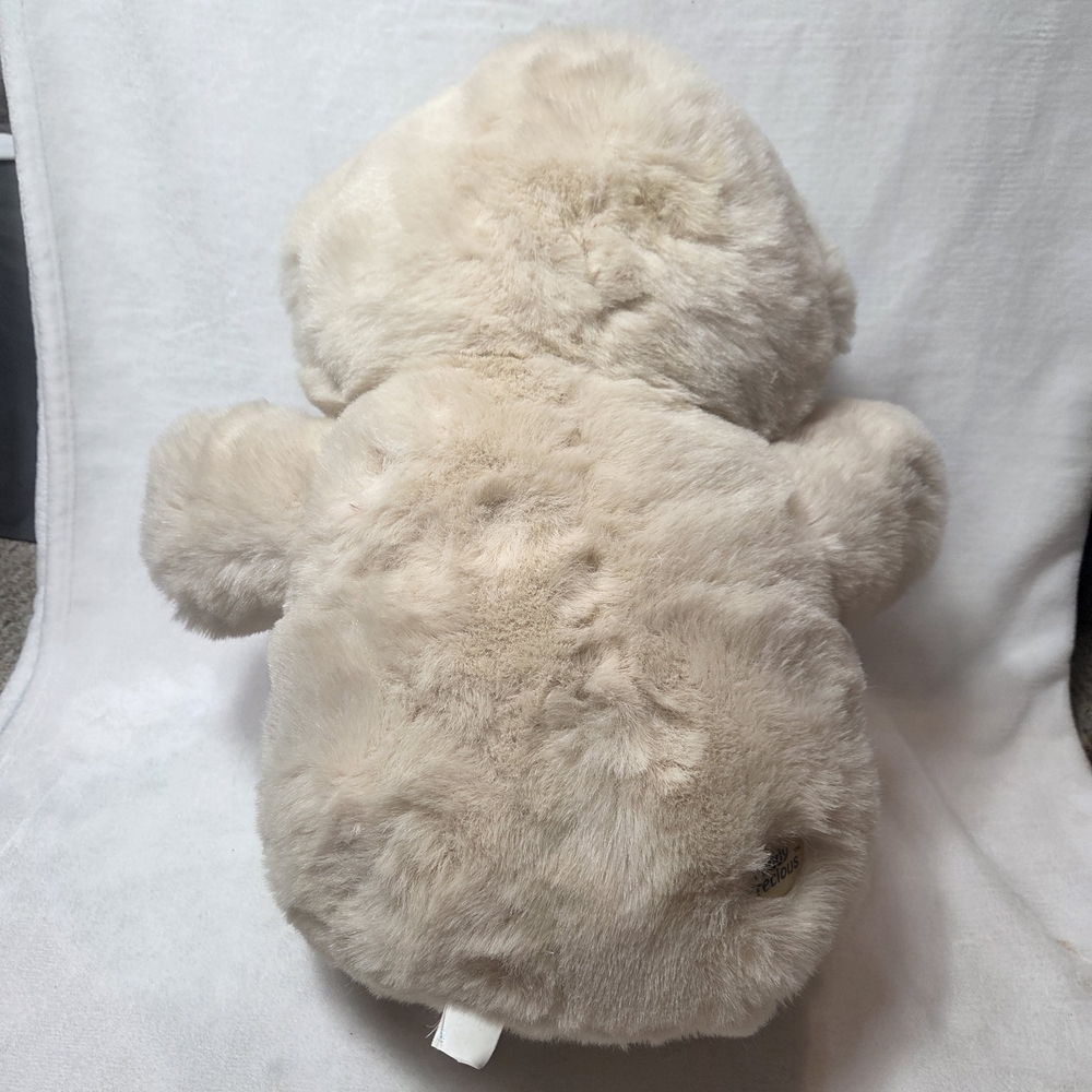 Vintage Teddy Precious Plush Cream Teddy Bear Stuffed Animal - Picture 4 of 5